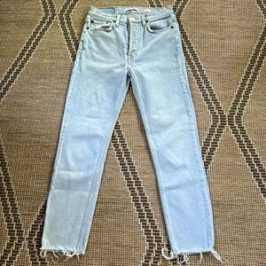 RE/DONE JEANS HIGH RISE ANKLE CROP SIZE 27